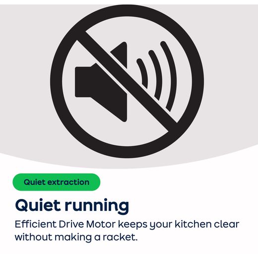 NEFF N70 70 cm Cooker Hood - Black - AO Annotation -  Efficient Drive Motor